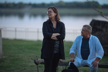 Mașa Dinescu, alături de soțul ei, la Divan Film Festival (Foto Facebook)