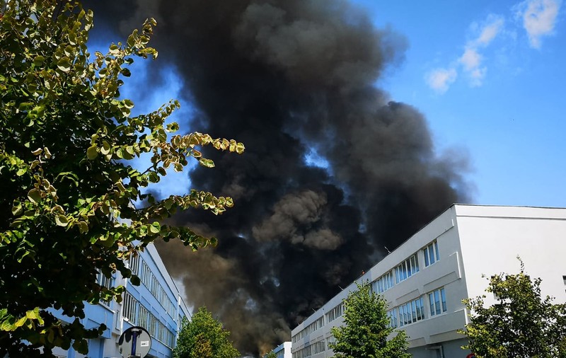 Incendiul din zona Pipera-Băneasa încă nu a fost stins. Câte echipaje de pompieri mai acționează