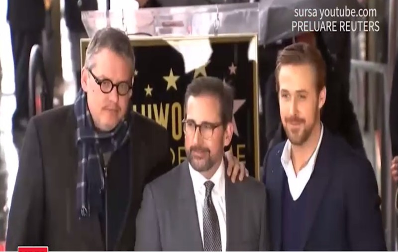 „VIRGINUL LA 40 DE ANI” a primit o stea pe bulevardul starurilor de la Hollywood (VIDEO)