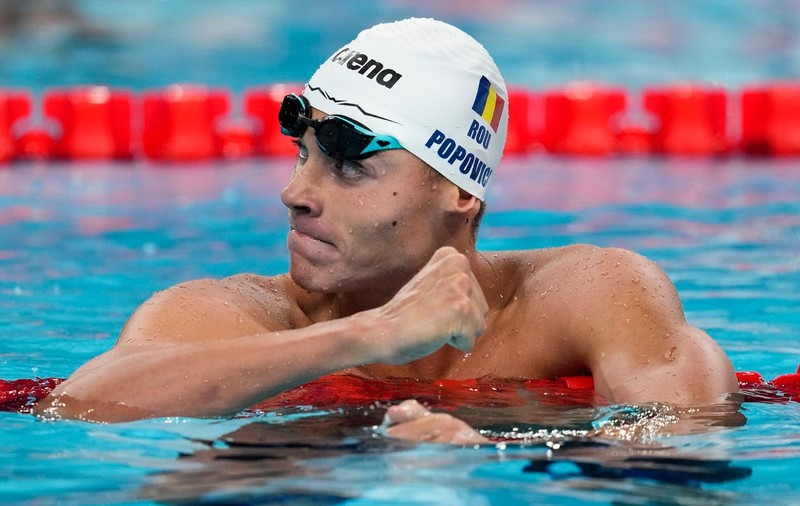 David Popovici, aur în proba de 200 de metri liber la Olimpiadă, după 20 de ani de la ultimul titlu olimpic pentru România
