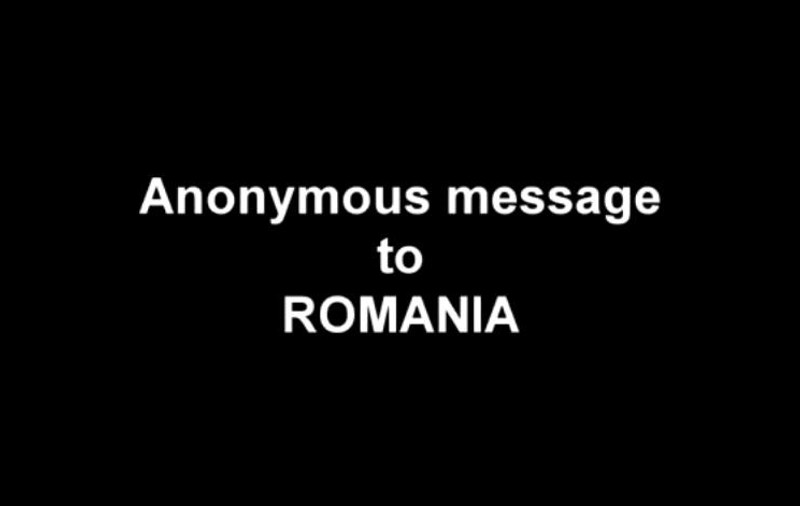 Gruparea de hackeri Anonymous, mesaj către români: "Trebuie să conştientizaţi ca doborârea unui singur om şi alegerea altuia în locul nu vă vor rezolva problemele" | VIDEO