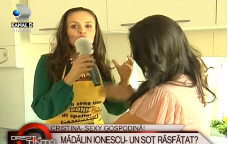 Uite-o pe Cristina Şişcanu la cratiţă! Află ce i-a gătit soţului