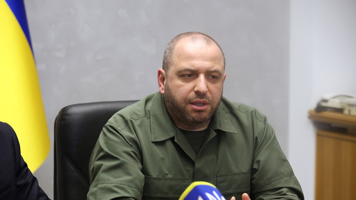 Rustem Umerov într-o conferință de presă ținută la Odesa în iulie 2024 Foto: Hepta