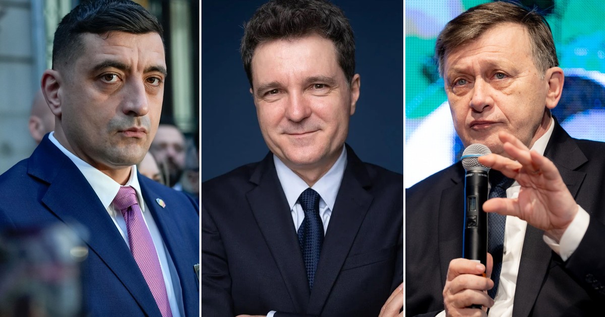 George Simion, Nicusor Dan, Crin Antonescu, foto hepta, facebook