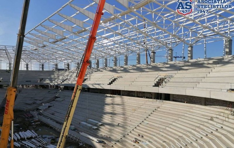 VIDEO Stadionul Steaua se apropie de finalizare. Cum arată acum arena din Ghencea