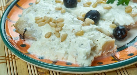 Pește cu sos tahini