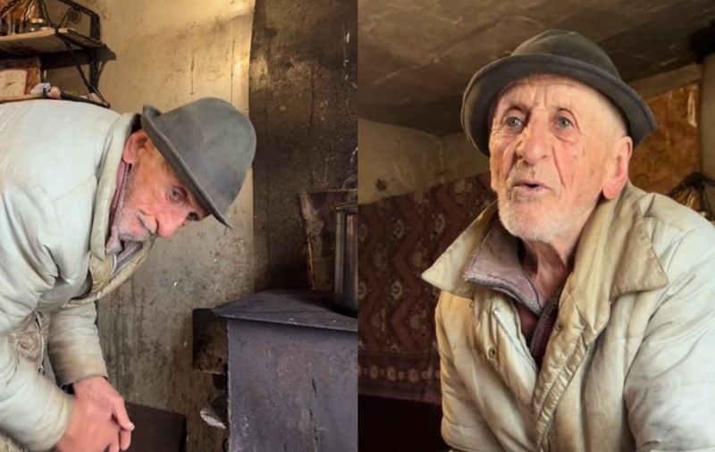 Cum arată o zi din viața lui nenea Pavel, bătrânul de 86 de ani care nu mai are pe nimeni și trăiește singur în munți