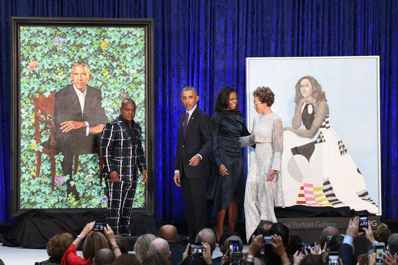 portretele oficiale ale lui Barack și Michelle Obama