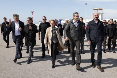 Liderii europeni în vizita la Kastanies granița Greciei cu Turcia