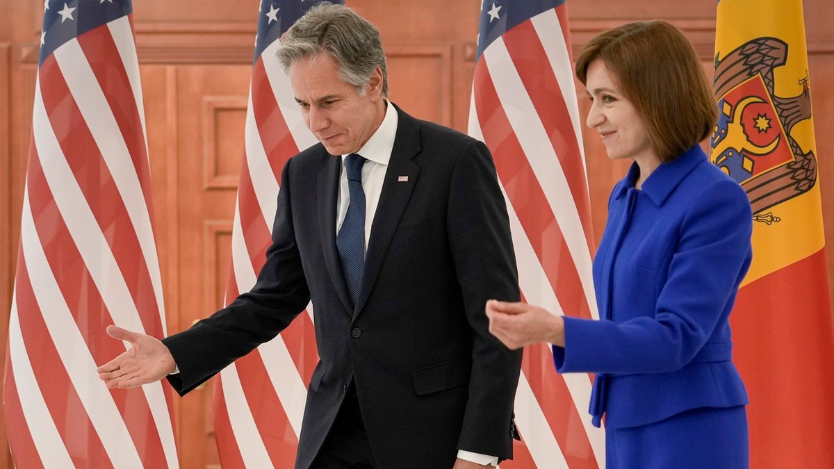 Antony Blinken, primit de Maia Sandu cu ocazia vizitei la Chișinău Foto: Profimedia