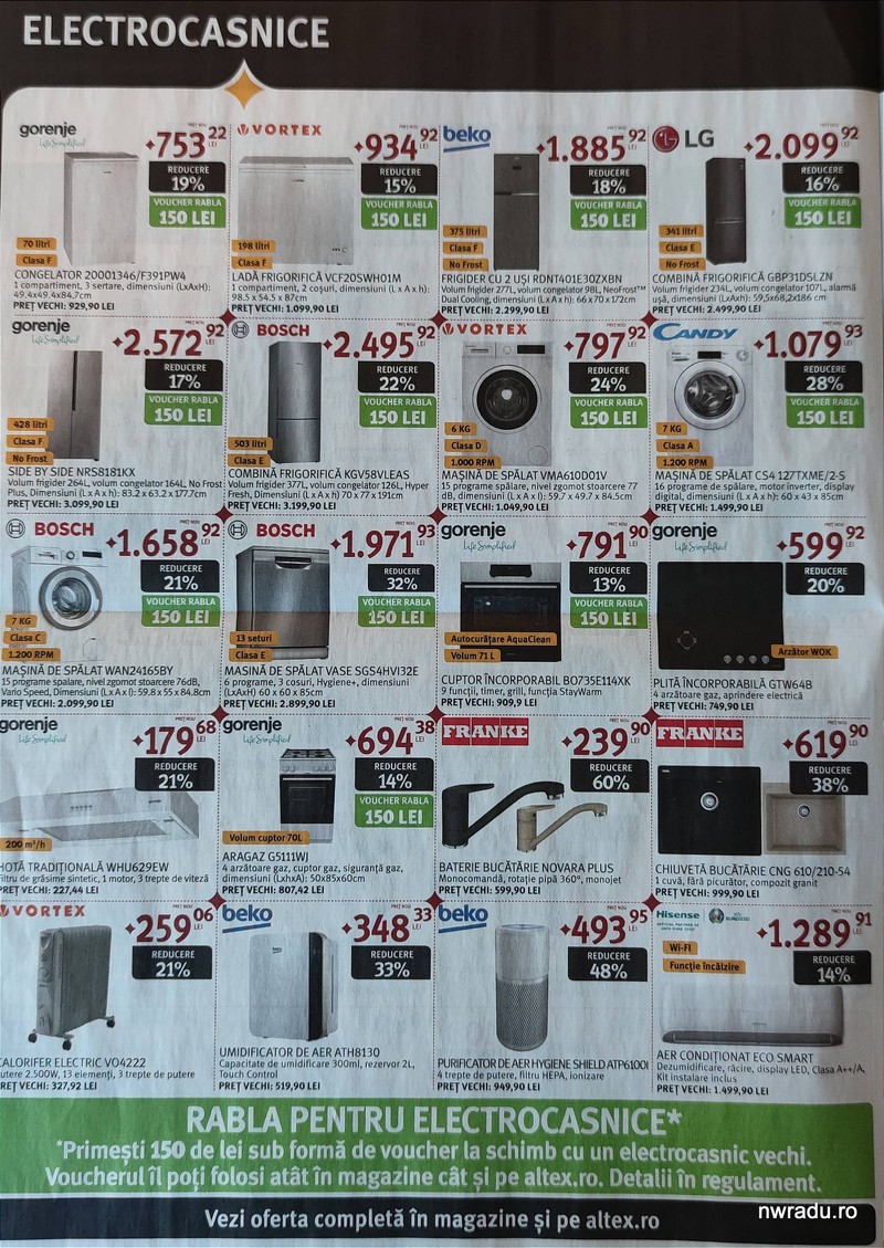 Black Friday 2021 la Altex - electrocasnice
