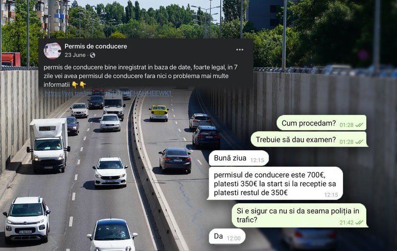 INVESTIGAȚIE. Permise de conducere false, vândute pe Facebook cu câteva sute de euro: „Serviciul nostru este legal”. Poliția spune că nu are ce face
