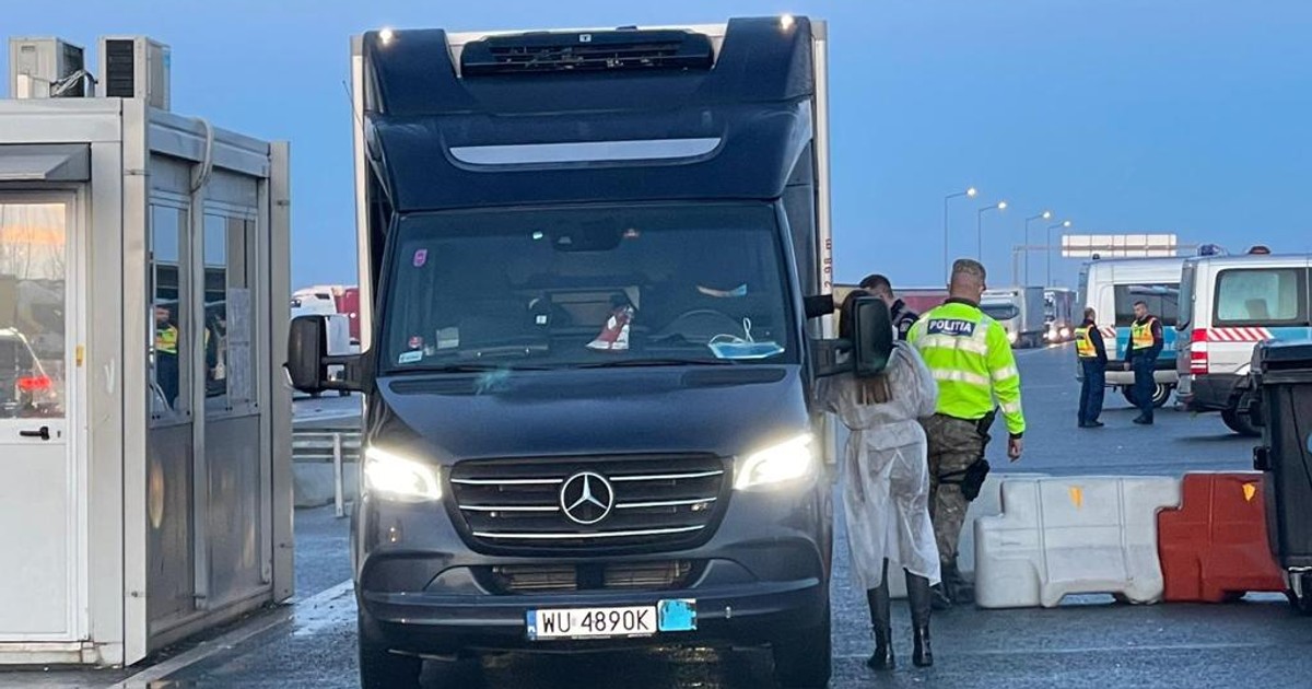 Imagine din Vama Nadlac, realizata astazi 30 ianuarie. Foto: Raluca Diaconu