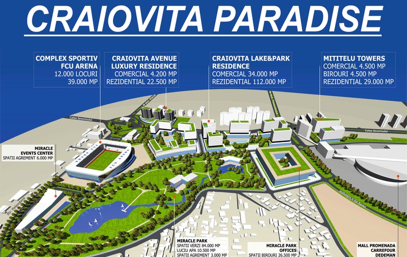 (Publicitate) Craioviţa Paradise Craiova, dezvoltare urbanistică fără precedent