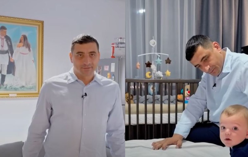 Cât plătește chirie George Simion pentru un apartament cu două camere. Imagini din locuința sa: „Stăm cam în 50 de metri pătrați”