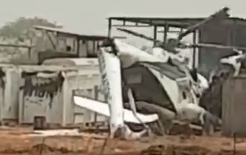 VIDEO | Momentul în care un elicopter s-a prăbușit într-un complex ONU. Trei oameni au murit și alți zece au fost răniți