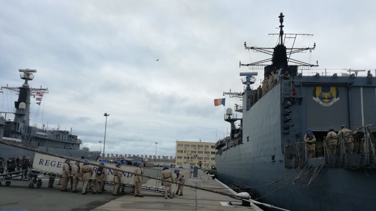 Fregata „Regele Ferdinand” a revenit în Portul Constanța dintr-o misiune în Marea Mediterană