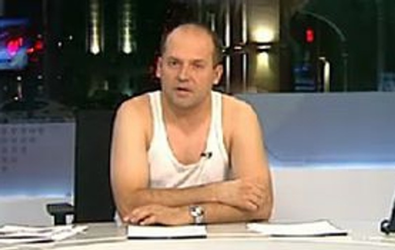 Radu Banciu s-a dezbrăcat în direct