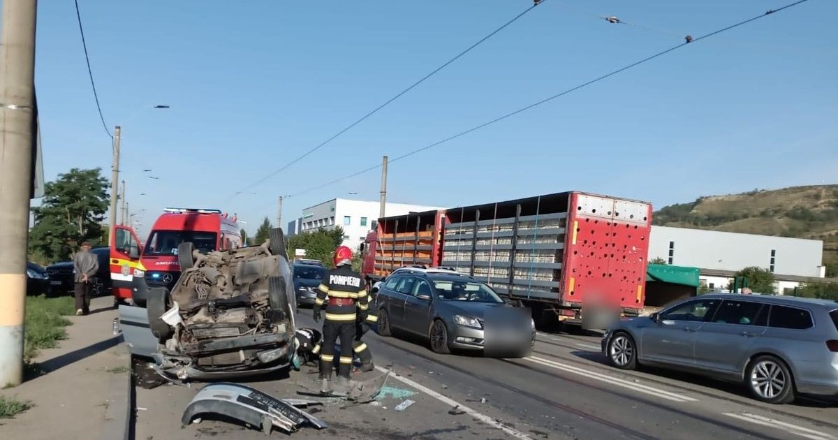 mașini lovite pe Bulevardul Muncii din Cluj, 26 august 2026