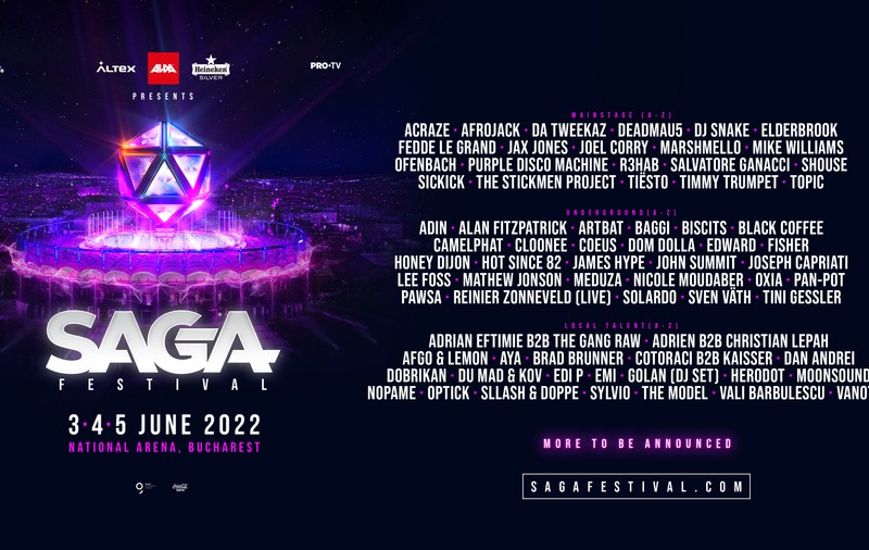 SAGA lansează biletele de o zi și de două zile pentru festival