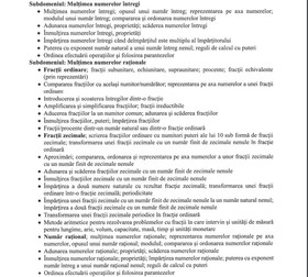 Programa matematică Evaluare Naționala 2021