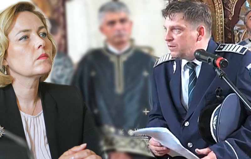EXCLUSIV/ Momentul dramatic în care la înmormântarea unui polițist ucis acum doi ani colegii s-au ridicat și au avertizat-o pe Carmen Dan că n-au pistoale și nu fac trageri! - VIDEO
