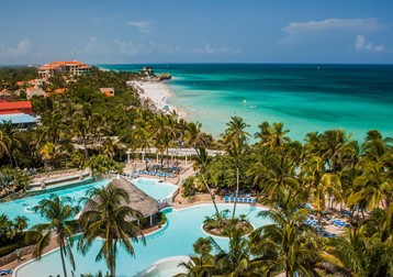December 14, 2017, Varadero, Cuba: Varadero Beach, Cuba, seen from Melia Varadero Hotel. Tourism is one of the most important revenues of the Cuban government, especially the Sun and Beach modality. (Credit Image: © Carlos Escalona/ZUMA Wire)