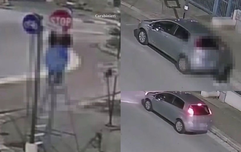 Un șofer din Italia, nemulțumit de semnele de circulație din oraș, a început să se plimbe seara cu o scară în portbagaj și să le schimbe