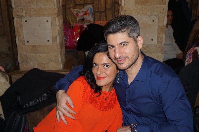 Lavinia Tatomir, alături de actualul său soț, Laurențiu