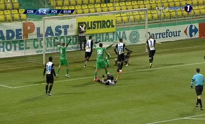 Faza golului din minutul 84 FOTO: Captură Digi Sport