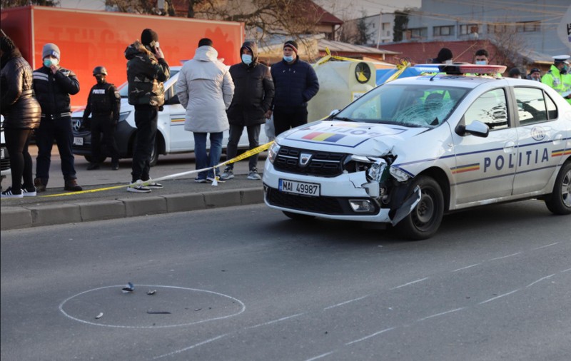 Polițistul care a lovit mortal o fetiță de 11 ani, audiat astăzi. Până acum, nicio punere sub acuzare