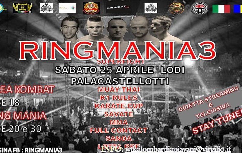 Meciuri de K1, Thai Box și MMA într-o singură seară, la gala RINGMANIA 3 de la Lodi
