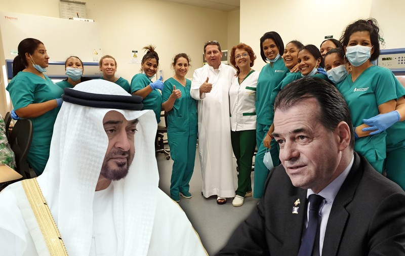 Banii firmei-paravan a bucătăresei din Giurgiu, care a vândut măști la suprapreț, au venit din Abu Dhabi, sub steagul “cooperării” anunțate de Orban și de prințul Emiratelor!