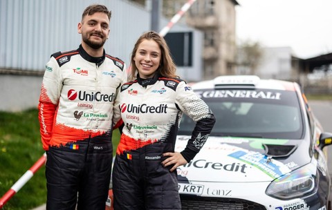 Alexandra Teslovan scrie istorie: debut spectaculos în Campionatul European de Raliuri, la doar 19 ani