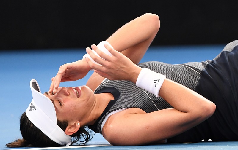 Muguruza este ghinionista începutului de an: ”Sunt surprinsă de reacţia corpului meu” | GALERIE FOTO