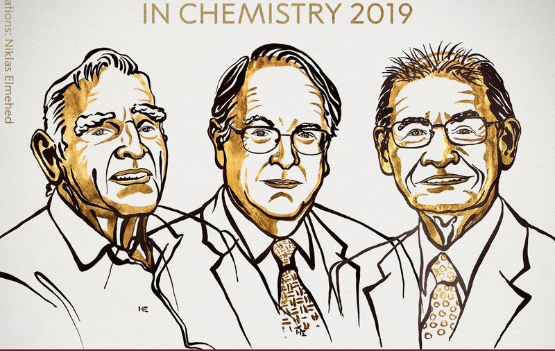 Premiul Nobel pentru Chimie 2019 acordat pentru dezvoltarea bateriilor litiu-ion. Cine sunt cei trei laureați