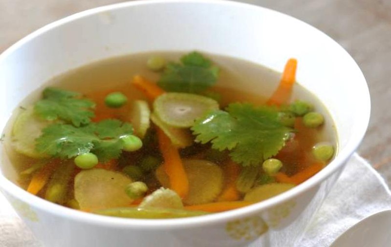 Supă de legume, cu cașcaval vegetal