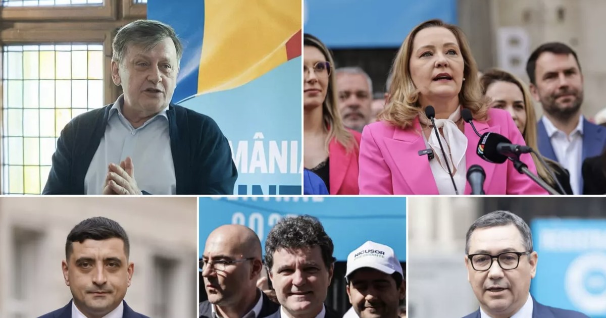 Colaj prezidentiale Libertatea Crin Antonescu, Elena Lasconi, George Simion, Victor Ponta și Nicușor Dan
