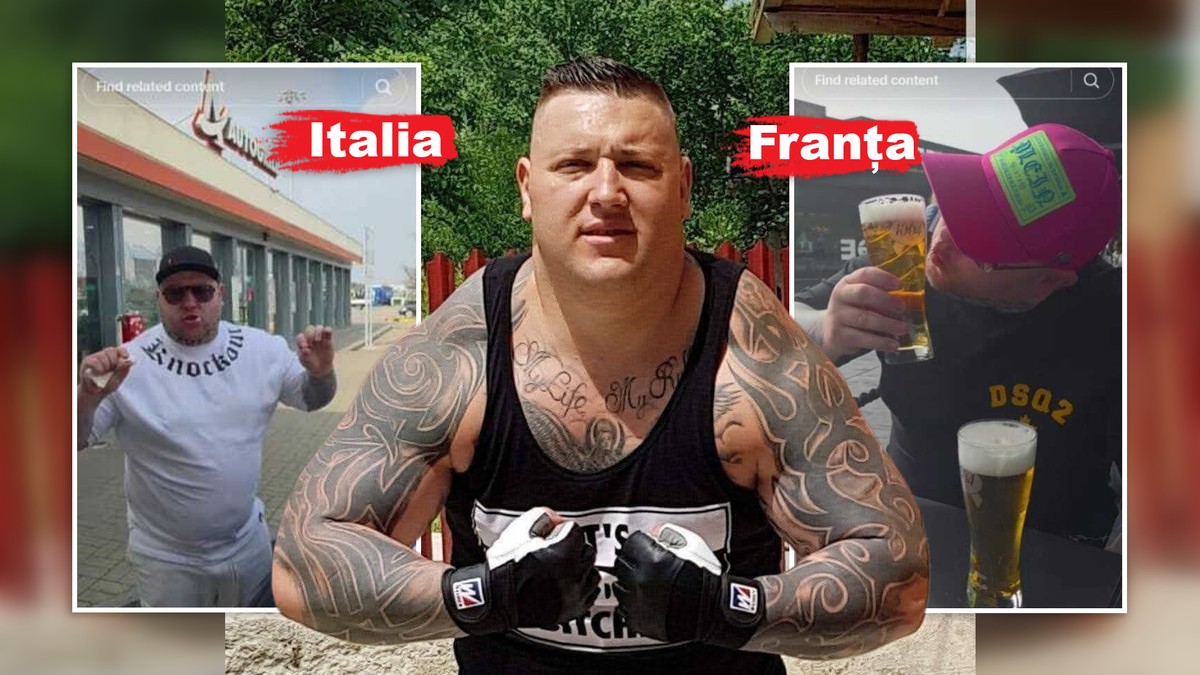 Un colaj cu un luptător MMA
