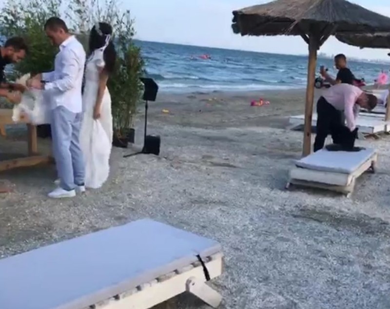 Vladimir Drăghia s-a căsătorit. Primele imagini de la nunta pe malul mării | FOTO