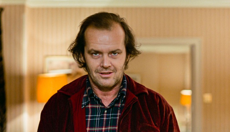 Jack Nicholson, în rolul lui Jack Torrance din filmul „The Shining"