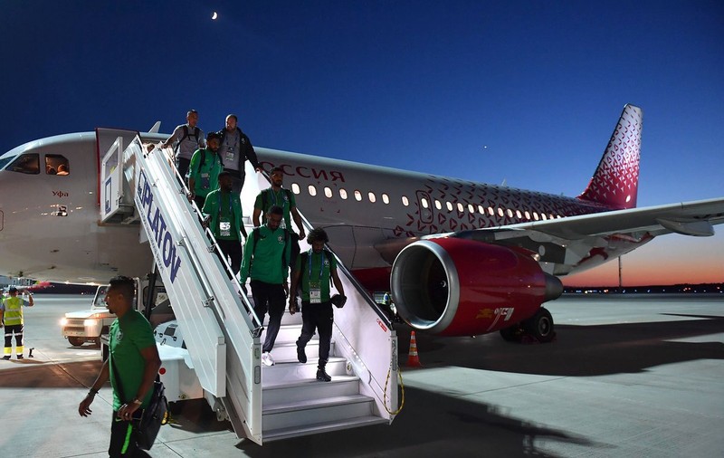 Avionul saudiților a luat foc în drum spre meciul de la Rostov, cu Uruguay, de la Campionatul Mondial de fotbal Rusia 2018 / VIDEO