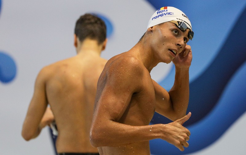 David Popovici s-a calificat în finala de 200 de metri liber la Campionatele Europene de Juniori de la Otopeni