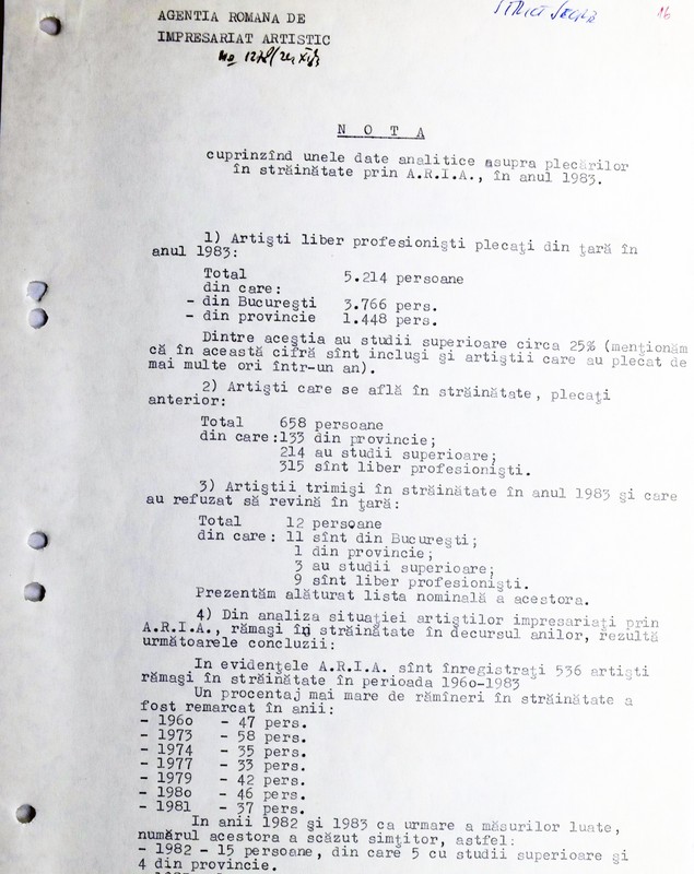 Artiștii și Securitatea: cazul instrumentistului care a vândut balade și hore românești pentru coloana sonoră a unor filme porno