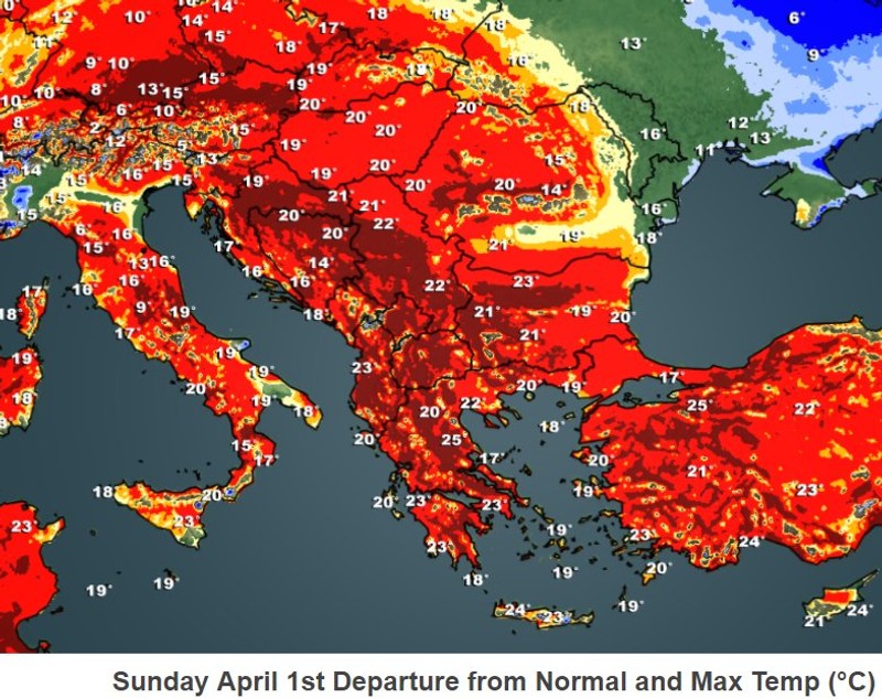 FOTO | Meteorologii din Marea Britanie anunță schimbări de temperaturi în România de Paște și Florii