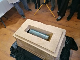 În toamnă, a avut loc un eveniment pentru deschiderea capsulei timpului | Foto: Agerpres