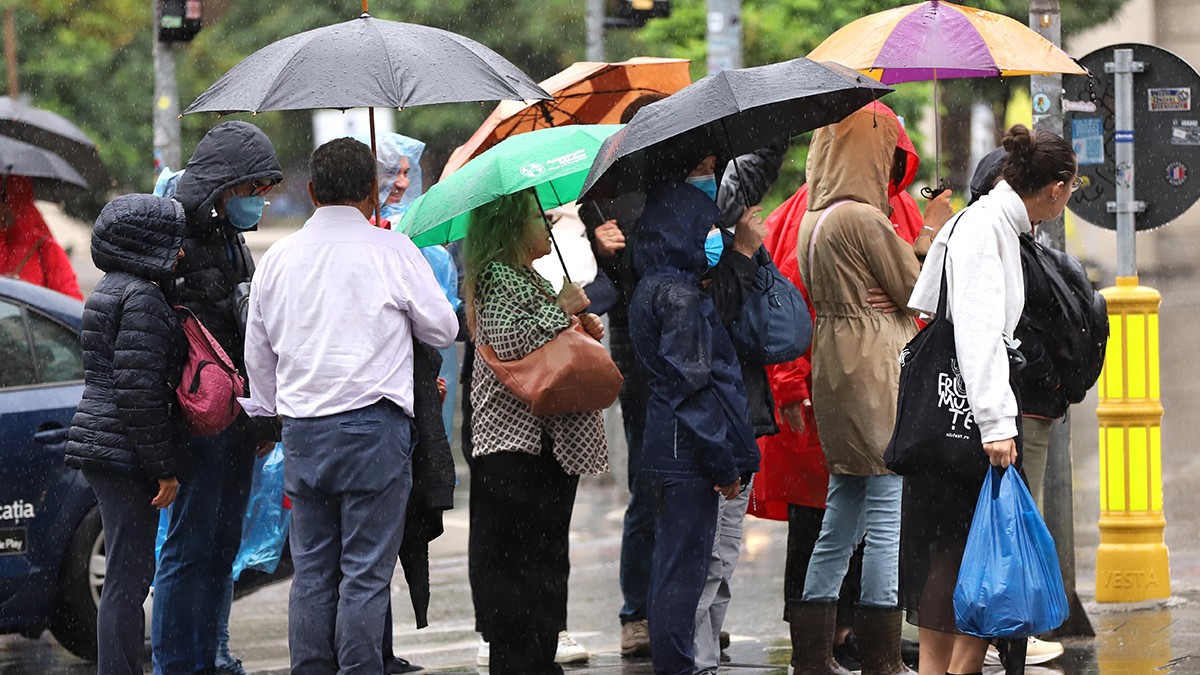 Ciclonul a adus mai mult frig decat precipitații. FOTO: Dumitru Angelescu