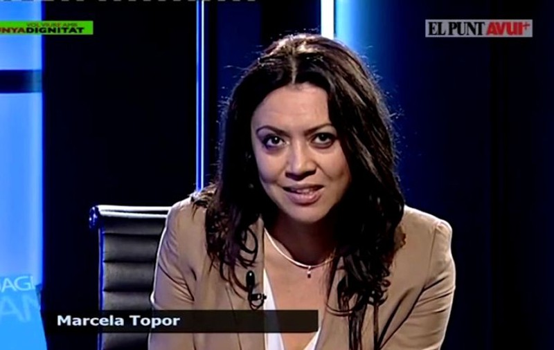 FOTO/ Marcela Topor, prima apariție după izbucnirea scandalului în care este implicat Carles Puigdemont