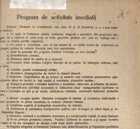 Articolul din ziar cu promisiunile celor de la Partidul Ţărănesc. FOTO roaep.ro
