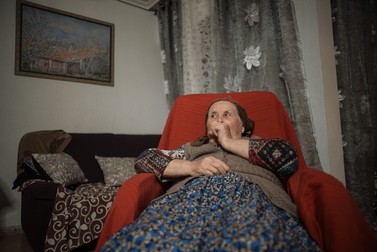 Bunica Susana în apartamentul familiei Rezban din Castellón de la Plana&nbsp;